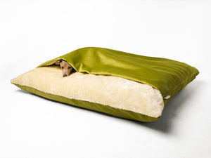 Charley Chau Snuggle Bed in Velour Lime