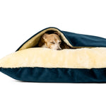 Charley Chau Snuggle Bed in Velour Midnight