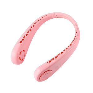 Personal Neck Fan,Rechargeable Hands Free Bladeless Portable Mini Fans Pink Other Accessories MelodyNecklace